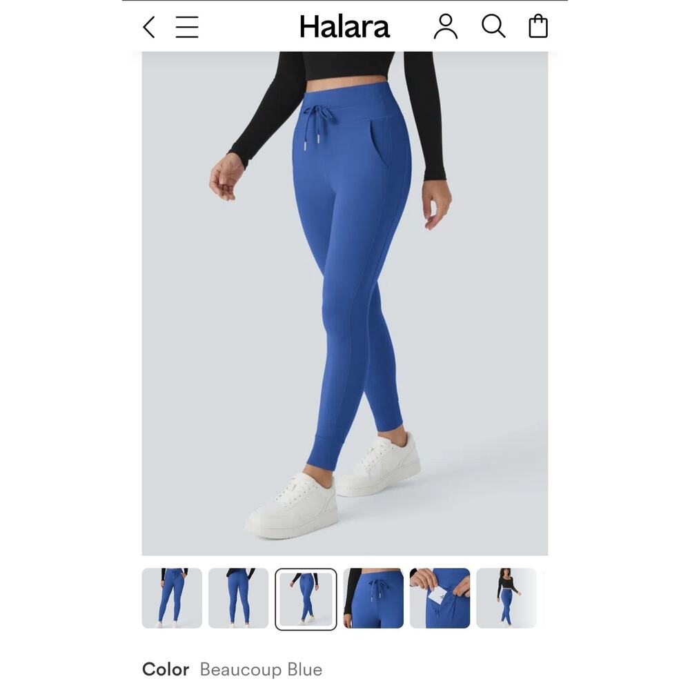 Y23 * Halara Leggings Large Petite Beaucoup Blue
NWT